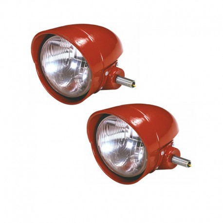 Faro Fanale Anteriore Sx/Dx arancio trattore Fiat serie oro 455 540 640