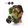 VISIERA FACCIALE FP3 BLS 5250 ABEK1 MASSIMA PROTEZIONE SILICONE MADE IN ITALY